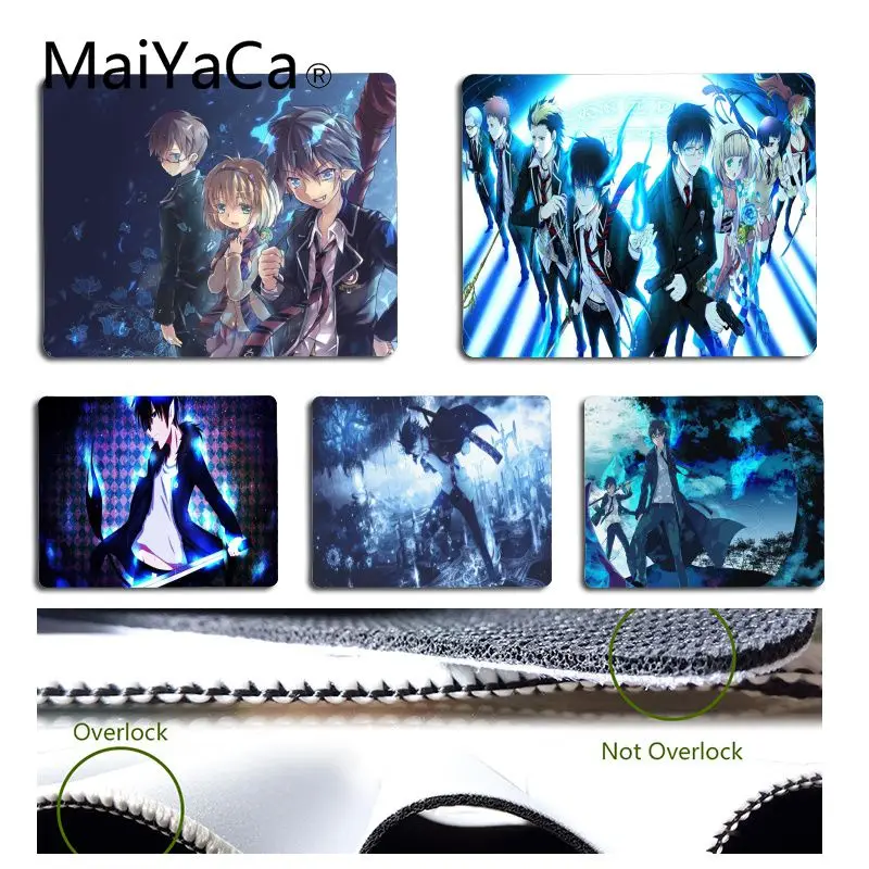 

MaiYaCa Top Quality Blue Exorcist Unique Desktop Pad Game Mousepad Size for 18x22cm 25x29cm Rubber Mousemats