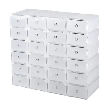 FR 24 Grids Foldable Plastic Shoe Boxes Universal Home Organizer Stackable Storage Drawer Transparent Home Holding Box
FR 24 Grids Foldable Plastic Shoe Boxes Universal Home Organizer Stackable Storage Drawer Transparent Home Holding Box