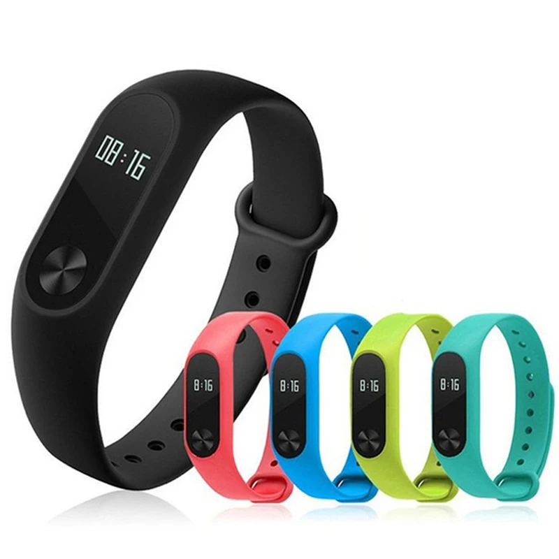 Mi Band 2 и защитная пленка цветные ремешки на запястье сменный силиконовый браслет