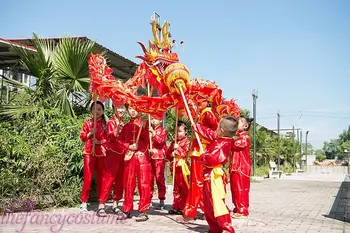 5.5M 6 children size CHINESE DRAGON DANCE silk Folk Festival Costume 6 children play party costume stage props dragon game
5.5M 6 children size CHINESE DRAGON DANCE silk Folk Festival Costume 6 children play party costume stage props dragon game