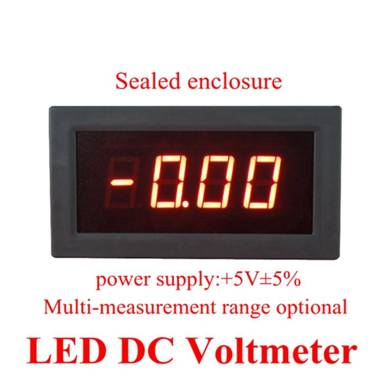 0.56"Red LED display DC voltage meter voltmeter high accuracy meter can test positive and negative voltage 5V power supply
0.56"Red LED display DC voltage meter voltmeter high accuracy meter can test positive and negative voltage 5V power supply