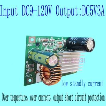 2pcs/lot! New!DC-DC Step Down Converter Module DC 9~120V 100V 84V 72V 60V 48V 24V 12V to 5V 3A over-current protection
2pcs/lot! New!DC-DC Step Down Converter Module DC 9~120V 100V 84V 72V 60V 48V 24V 12V to 5V 3A over-current protection