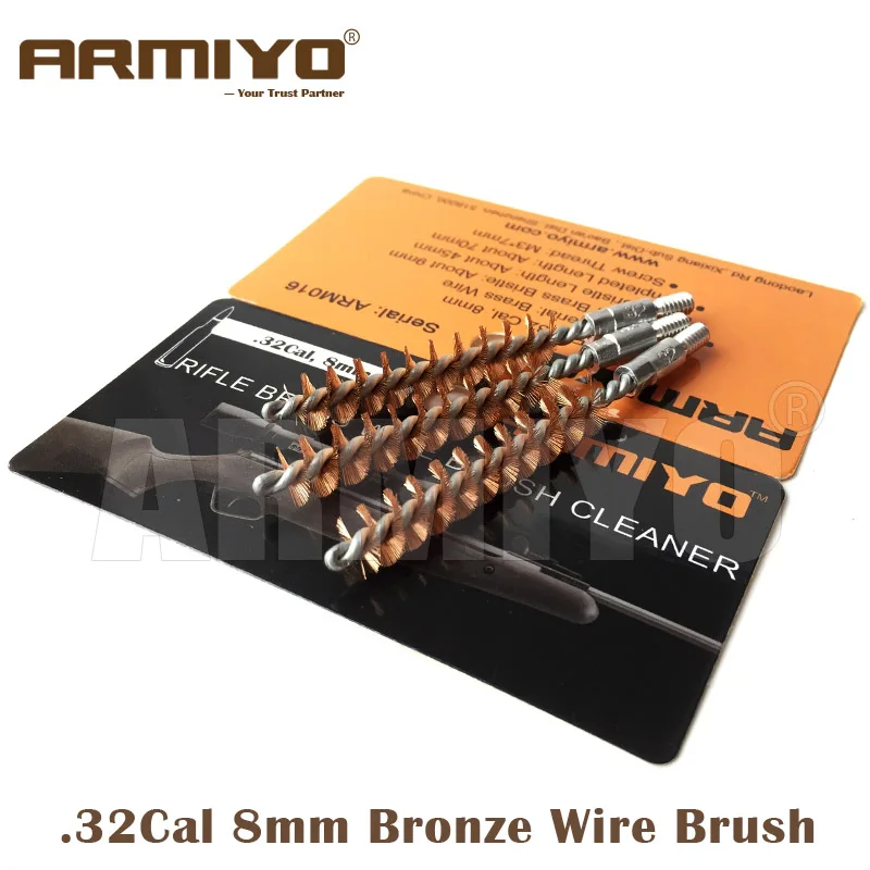 Armiyo .32Cal 8mm Hunting Rifle Barrel Cleaner Bronze Gun Cleaning Brush Shooting Accessories Tool Screw Thread Size 8-32
Armiyo .32Cal 8mm Hunting Rifle Barrel Cleaner Bronze Gun Cleaning Brush Shooting Accessories Tool Screw Thread Size 8-32