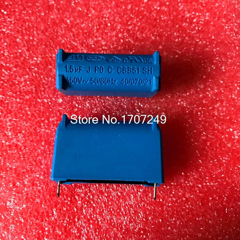 10pcs/lot BM CBB61 1.5uF 450VAC Air conditioning fan Pin type Motherboard circuit board starting capacitor
10pcs/lot BM CBB61 1.5uF 450VAC Air conditioning fan Pin type Motherboard circuit board starting capacitor