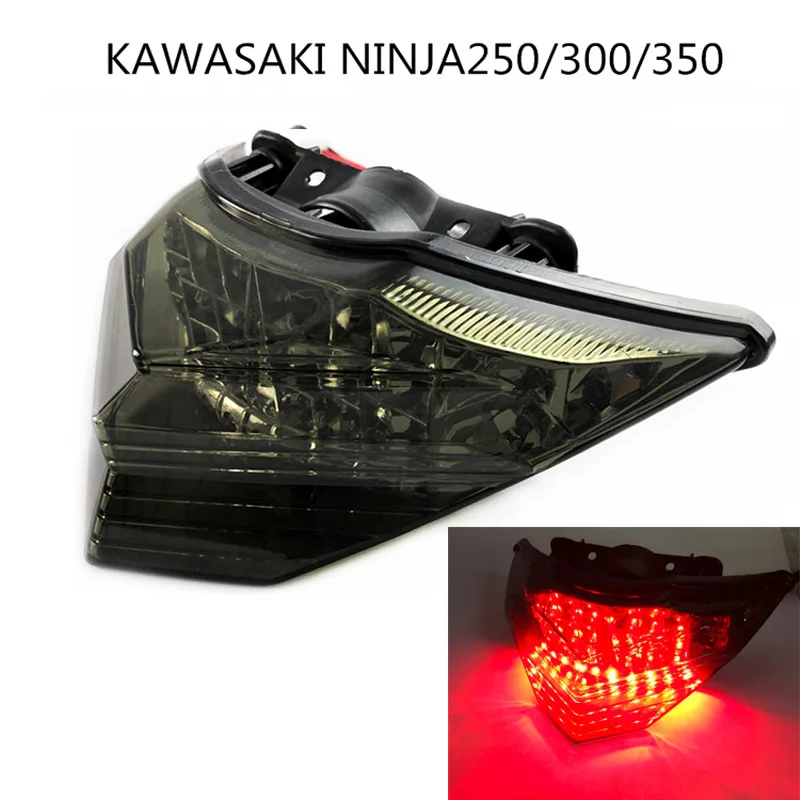 Rear Taillight Tail Brake Turn Signals Integrated Led Light Blue Eyes For 2013 2014 2015-2017 Kawasaki Ninja 250 300 EX300
Rear Taillight Tail Brake Turn Signals Integrated Led Light Blue Eyes For 2013 2014 2015-2017 Kawasaki Ninja 250 300 EX300