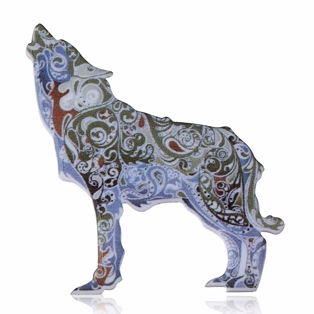 Acrylic Wolf Brooch For Women Man Brooch Collar Pins Corsage Printing Bohemia Ethnic Animal Brooch Badges Jewelry Accessories
Acrylic Wolf Brooch For Women Man Brooch Collar Pins Corsage Printing Bohemia Ethnic Animal Brooch Badges Jewelry Accessories