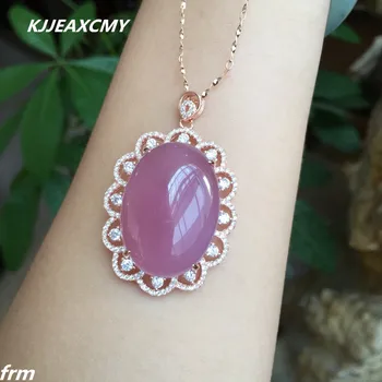 KJJEAXCMY boutique jewelry, 925 sterling silver pendant 20x30 mm large powder Furong stone chalcedony pendant
KJJEAXCMY boutique jewelry, 925 sterling silver pendant 20x30 mm large powder Furong stone chalcedony pendant