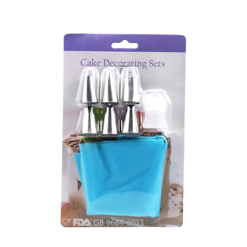8Pcs/set Stainless Steel Pastry Nozzles Tube Tips With Silicone Icing Piping Bags Nozzles Adaptor Cake Dessert Decorating Tools
8Pcs/set Stainless Steel Pastry Nozzles Tube Tips With Silicone Icing Piping Bags Nozzles Adaptor Cake Dessert Decorating Tools