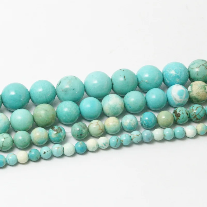 Smooth Synthesis Natural Stone Blue Turquoises Round Loose Beads For Jewelry Making 15" Strand 4 6 8 10 MM Pick Size
Smooth Synthesis Natural Stone Blue Turquoises Round Loose Beads For Jewelry Making 15" Strand 4 6 8 10 MM Pick Size