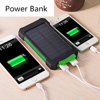 Solar Power Bank Dual USB Power Bank 10000mAh Waterproof Bateria External Portable Solar Panel with LED Light for Smart Phone
Solar Power Bank Dual USB Power Bank 10000mAh Waterproof Bateria External Portable Solar Panel with LED Light for Smart Phone