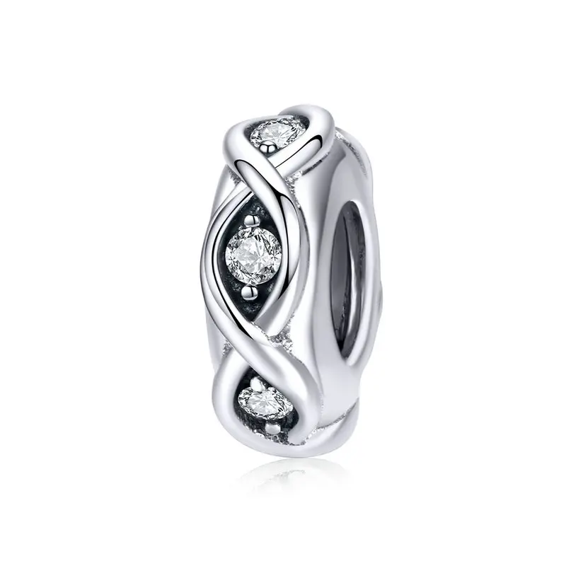 MOWIMO Infinity Twisted Beads 925 Sterling Silver Clip Circle CZ Bead Fit Original Pandora Bracelet Bangle DIY Jewelry BKC1153
MOWIMO Infinity Twisted Beads 925 Sterling Silver Clip Circle CZ Bead Fit Original Pandora Bracelet Bangle DIY Jewelry BKC1153