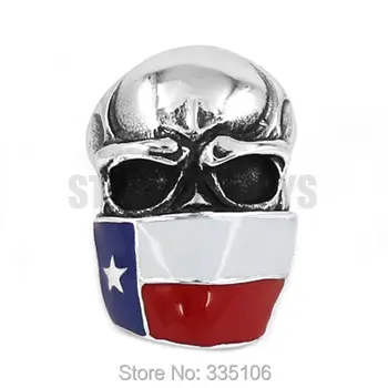 Free shipping! TEXAS Flag Infidel Skull Ring Stainless Steel Jewelry American Flag Skull Motor Biker Men Ring Wholesale SWR0526
Free shipping! TEXAS Flag Infidel Skull Ring Stainless Steel Jewelry American Flag Skull Motor Biker Men Ring Wholesale SWR0526