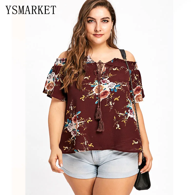 XL-5XL Slash Neck Tops Shirt For Work Sexy Large Size Womens Clothing Chiffon Floral Print Wine Red Top Tees Elegant A82961
XL-5XL Slash Neck Tops Shirt For Work Sexy Large Size Womens Clothing Chiffon Floral Print Wine Red Top Tees Elegant A82961