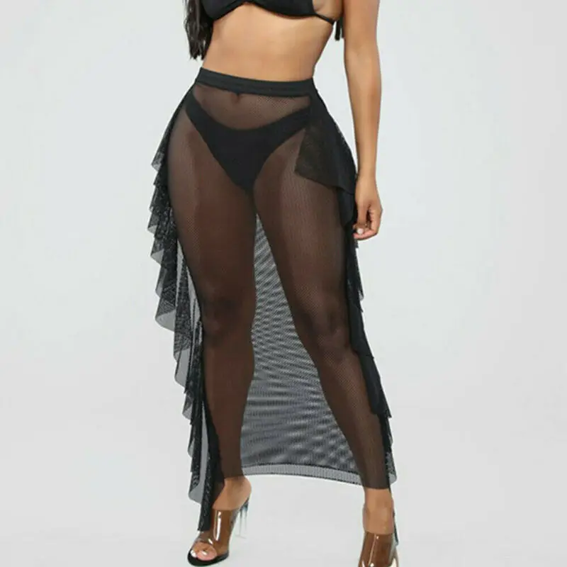 New Style Women Cover-Ups Sexy Summer See-Through Mesh Swim Beach Swim See Through Solid Summer Casual High Waist 2019 Hot
New Style Women Cover-Ups Sexy Summer See-Through Mesh Swim Beach Swim See Through Solid Summer Casual High Waist 2019 Hot