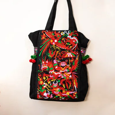 Fashion National Embroidery Shopping Women Casual totes!Nice Floral Embroidered Lady Shoulder&Handbags All-match Canvas Carrier
Fashion National Embroidery Shopping Women Casual totes!Nice Floral Embroidered Lady Shoulder&Handbags All-match Canvas Carrier