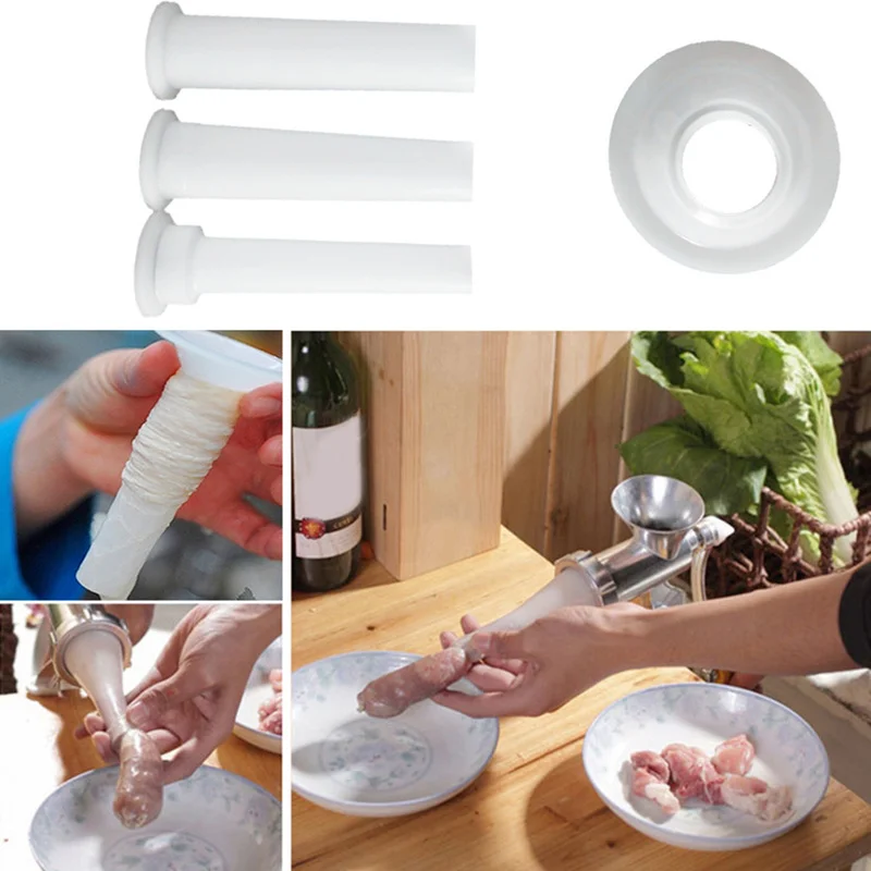 4pc/Set Meat Nozzles for Grinder Meat Filling Funnel Meat Sausage Casing Fillers Sausage Ham Maker Grinder Poultry Tool Set
4pc/Set Meat Nozzles for Grinder Meat Filling Funnel Meat Sausage Casing Fillers Sausage Ham Maker Grinder Poultry Tool Set