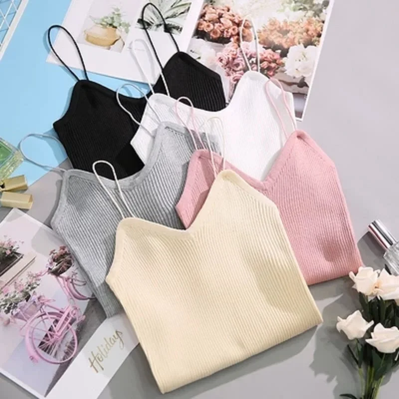 Tank Tops Women Summer Knitted Chic Sexy Crop Top White Tank Top Women Ladies Clothes Halter Top Black Cropped 2019 New Harajuku
Tank Tops Women Summer Knitted Chic Sexy Crop Top White Tank Top Women Ladies Clothes Halter Top Black Cropped 2019 New Harajuku