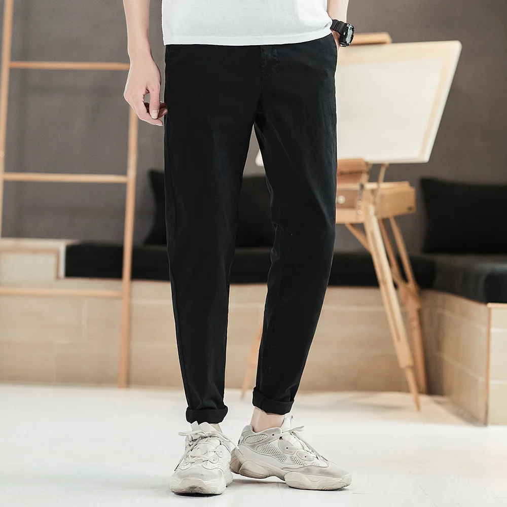 Casual Pants Men Cotton Slim Male Pant Classic Fashion Slim Fit Casual Male Long Trousers High Quality Mens Brand Clothing F43
Casual Pants Men Cotton Slim Male Pant Classic Fashion Slim Fit Casual Male Long Trousers High Quality Mens Brand Clothing F43