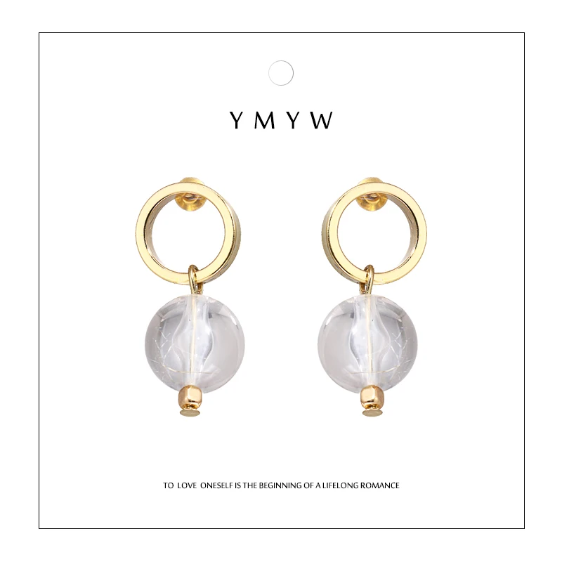 YMYW Romantic Transparent Natural Stone Drop Earrings Metal Temperament Stylish Exquisite Oorbellen Ladies Holiday Charm Brincos
YMYW Romantic Transparent Natural Stone Drop Earrings Metal Temperament Stylish Exquisite Oorbellen Ladies Holiday Charm Brincos