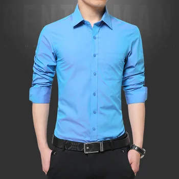 High Quality Fashion Candy Color Long-sleeved Shirt Male Spring and Autumn New Men's Solid Color Casual Shirt Men Clothes 2019
High Quality Fashion Candy Color Long-sleeved Shirt Male Spring and Autumn New Men's Solid Color Casual Shirt Men Clothes 2019