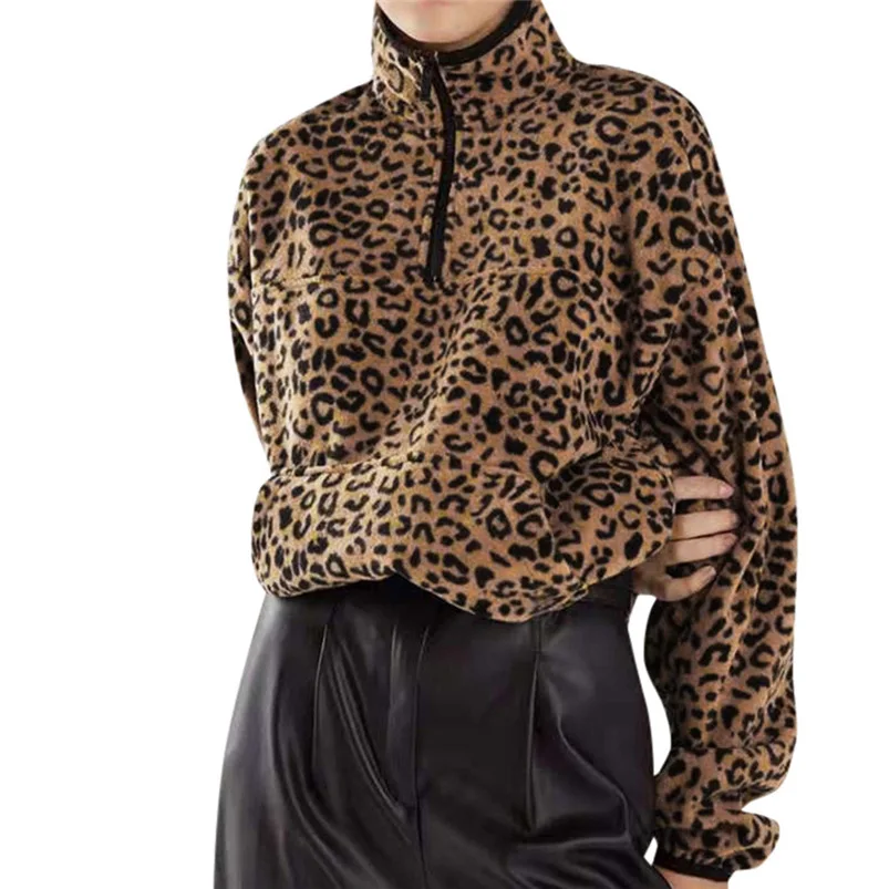 Women Leopard Sweatshirt Long Sleeve 2018 Winter Hooded Loose Women Hoodies Sweatshirt Female Tops #N26
Women Leopard Sweatshirt Long Sleeve 2018 Winter Hooded Loose Women Hoodies Sweatshirt Female Tops #N26