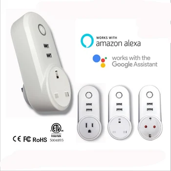 50 pcs WIFI Smart Plug Switch Socket US EU BS Plug Audio Control Smart Timing Socket Wireless Outlet Voice Intelligent Control
50 pcs WIFI Smart Plug Switch Socket US EU BS Plug Audio Control Smart Timing Socket Wireless Outlet Voice Intelligent Control