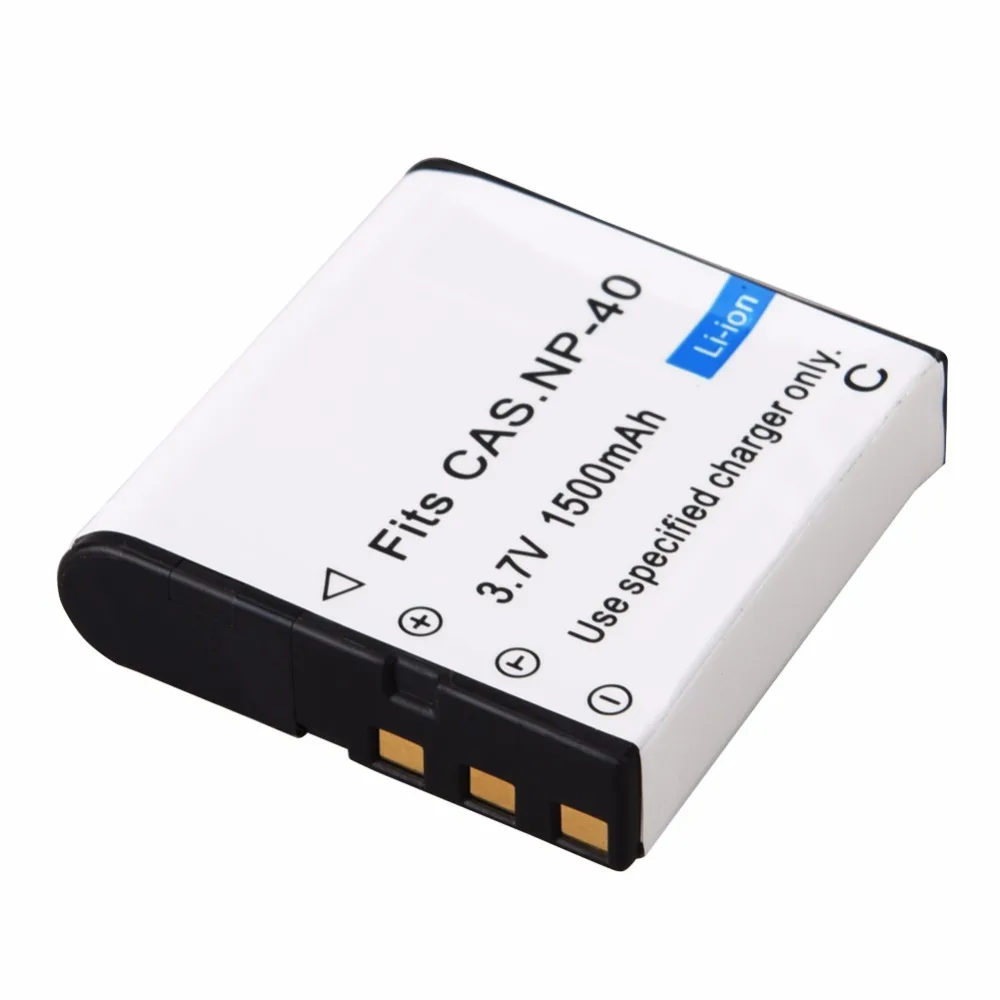 1PC 3.7V 1500mAh NP-40 Battery Pack for Casio EX-Z30/Z40/Z50/Z55/Z57/Z750 EX-P505/P600/P700 PM200 Battery
1PC 3.7V 1500mAh NP-40 Battery Pack for Casio EX-Z30/Z40/Z50/Z55/Z57/Z750 EX-P505/P600/P700 PM200 Battery