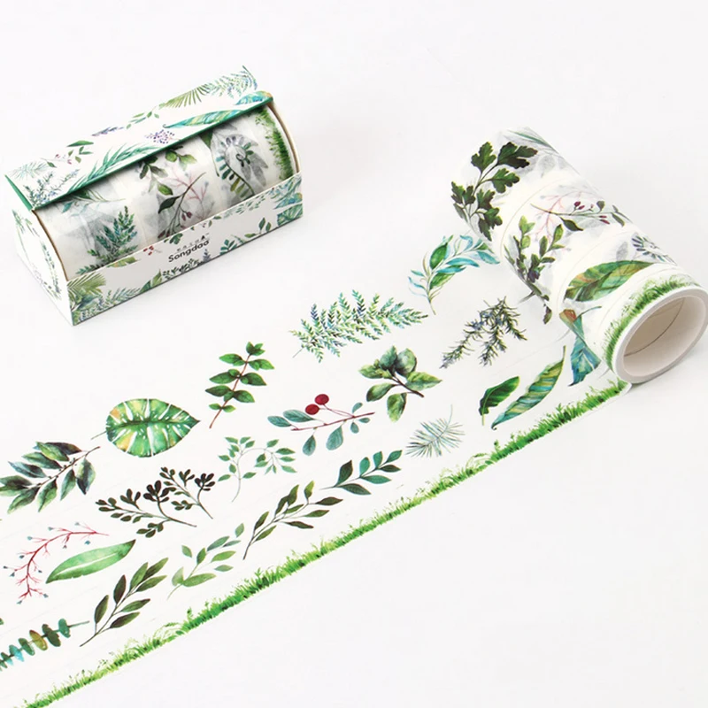 4 Pcs/Lot Green plant Leaves washi tape diy decoration for scrapbooking masking tape adhesive tape
4 Pcs/Lot Green plant Leaves washi tape diy decoration for scrapbooking masking tape adhesive tape