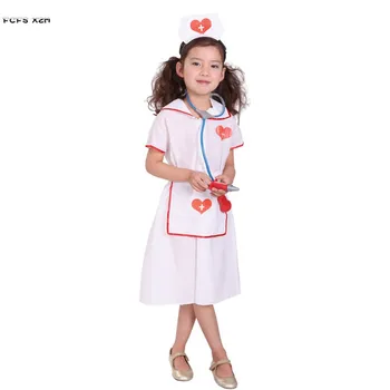 Kids Girls Halloween Doctors Costume Children kindergarten Nurse role playing game Carnival Purim Cosplay Masquerade Party dress
Kids Girls Halloween Doctors Costume Children kindergarten Nurse role playing game Carnival Purim Cosplay Masquerade Party dress