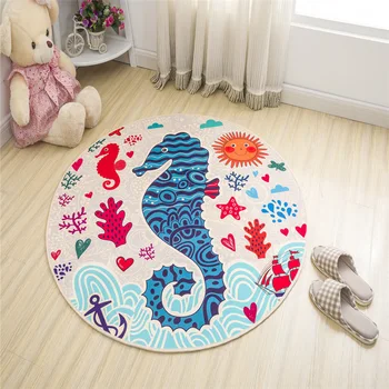 Zeegle Cartoon Printed Round Carpet For The Bedroom Anti-slip Child Room Rug Baby Crawling Mats Washable Microfiber Floor Mats
Zeegle Cartoon Printed Round Carpet For The Bedroom Anti-slip Child Room Rug Baby Crawling Mats Washable Microfiber Floor Mats