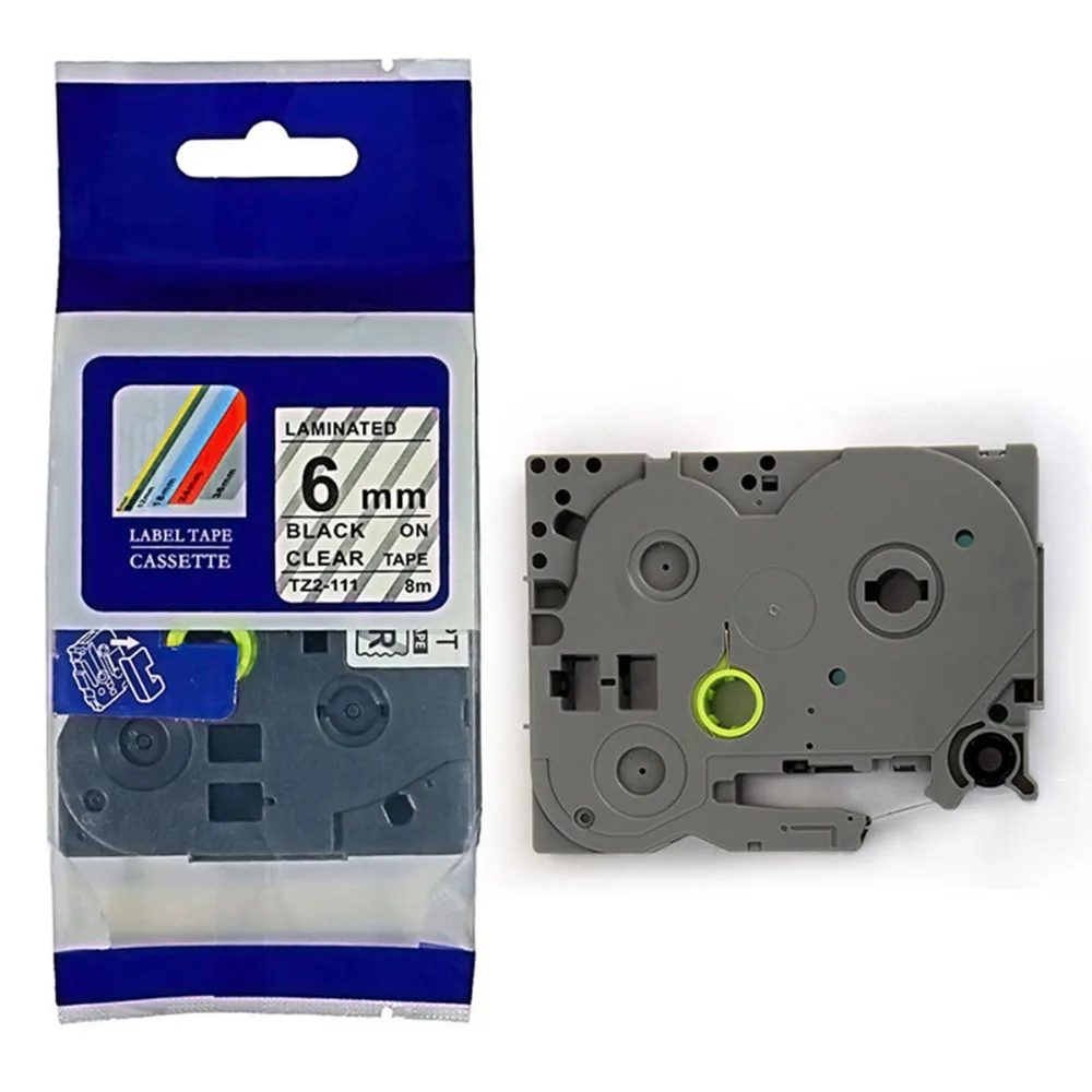 2 PK high quality 6mm Black on clear Label Tape P-Touch Compatible for Brother TZ 111 TZe P-Touch 6mm maker
2 PK high quality 6mm Black on clear Label Tape P-Touch Compatible for Brother TZ 111 TZe P-Touch 6mm maker