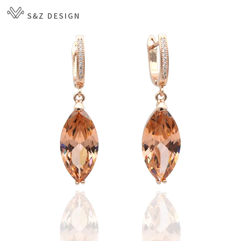 S&Z Large Horse Eye Cubic Zirconia Micro Wax Inlay long Earrings Exaggerated Luxury For Women Wedding Party Gift
S&Z Large Horse Eye Cubic Zirconia Micro Wax Inlay long Earrings Exaggerated Luxury For Women Wedding Party Gift