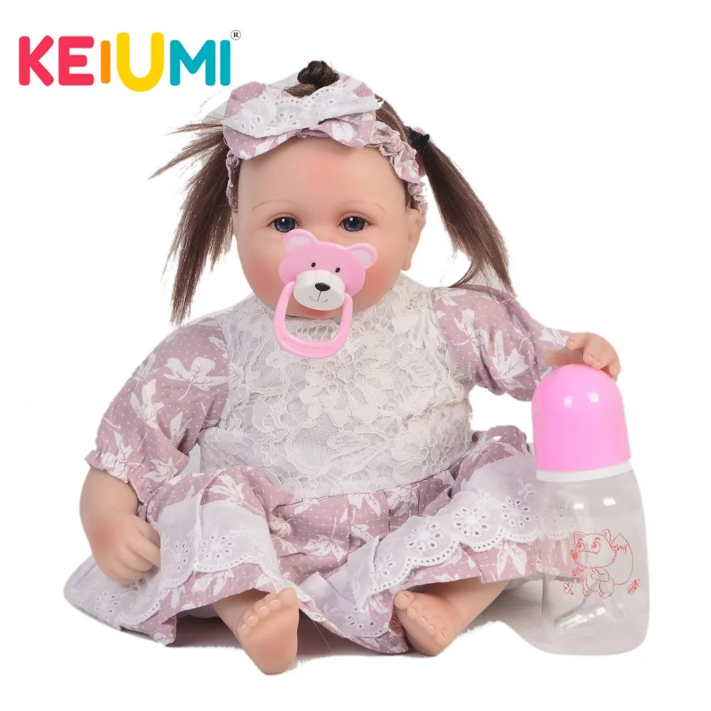 KEIUMI Realistic 17'' 42 cm Doll Baby Reborn Cloth Body Lifelike Princess Girl Doll Babies Toy For Kids Christmas Birthday Gifts
KEIUMI Realistic 17'' 42 cm Doll Baby Reborn Cloth Body Lifelike Princess Girl Doll Babies Toy For Kids Christmas Birthday Gifts