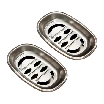 2pcs Double Layer Stainless Steel Soap Dish Tray Double Draining Soap Box Holder for Shower Bathroom Kitchen (Oval Smiley)
2pcs Double Layer Stainless Steel Soap Dish Tray Double Draining Soap Box Holder for Shower Bathroom Kitchen (Oval Smiley)