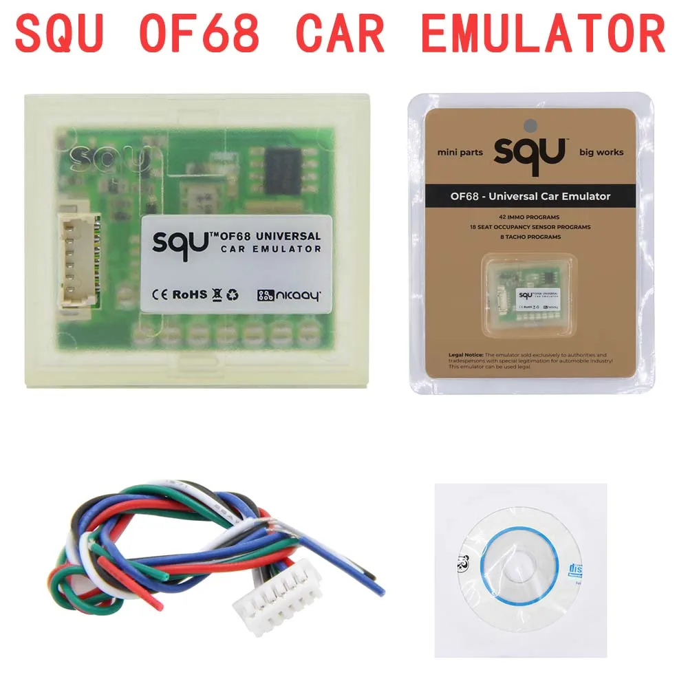 SQU OF68 Universal Car Emulator SQU OF68 Supports IMMO/Seat occupancy sensor/Tacho Programs Tool SQU OF68 Car ECU Emulator
SQU OF68 Universal Car Emulator SQU OF68 Supports IMMO/Seat occupancy sensor/Tacho Programs Tool SQU OF68 Car ECU Emulator