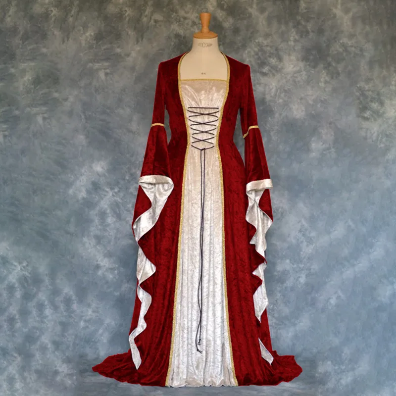 New Retro Medieval Dress Halloween Costumes for Women Cosplay Palace Noble Long Robes Ancient Bell Sleeve Princess Costume Dress
New Retro Medieval Dress Halloween Costumes for Women Cosplay Palace Noble Long Robes Ancient Bell Sleeve Princess Costume Dress