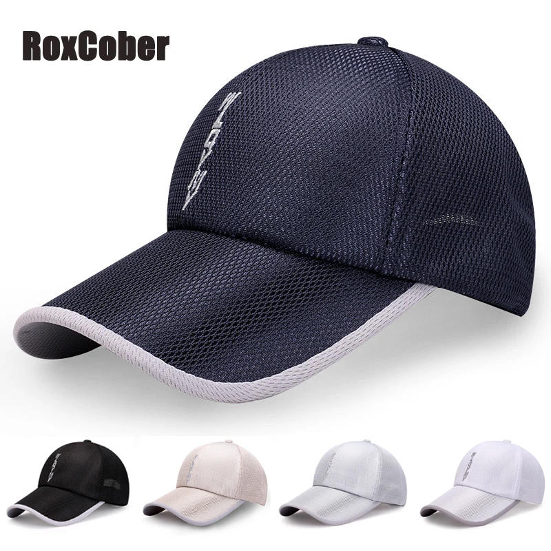 Летняя сетчатая дышащая хлопковая бейсболка RoxCober уличная Кепка для гольфа