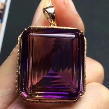 Fine Jewelry G18K Real 18K Gold Jewelries Rose Gold Rectangle 100% Natural Ametrine Gemstone Real Gold Pendant Necklace
Fine Jewelry G18K Real 18K Gold Jewelries Rose Gold Rectangle 100% Natural Ametrine Gemstone Real Gold Pendant Necklace