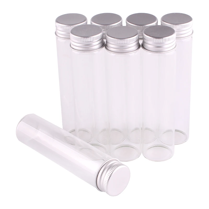24pcs 60ml Size 30*120mm Transparent Glass Perfume Spice Bottles Tiny Jars Vials With Silver Screw Cap DIY Craft
24pcs 60ml Size 30*120mm Transparent Glass Perfume Spice Bottles Tiny Jars Vials With Silver Screw Cap DIY Craft