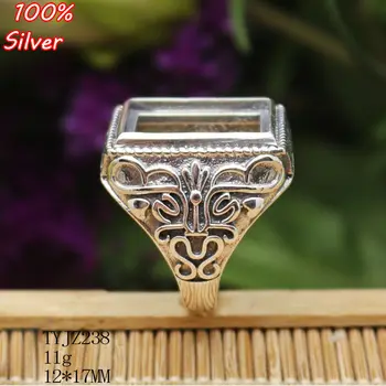 925 Sterling Silver Color Adjustable Ring Blank Base DIY Handmade Blanks 12*17MM Cabochon Settings for Women Jewelry Findings
925 Sterling Silver Color Adjustable Ring Blank Base DIY Handmade Blanks 12*17MM Cabochon Settings for Women Jewelry Findings
