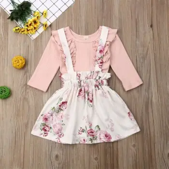 PUDCOCO Baby Girl 2PCS Skirts Outfits Set Toddler Kid T-Shirt Top Floral Strap Dress Support wholesale
PUDCOCO Baby Girl 2PCS Skirts Outfits Set Toddler Kid T-Shirt Top Floral Strap Dress Support wholesale