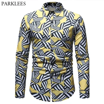Psychedelic Style Striped Shirt Men 2018 Autumn New Slim Fit Long Sleeve Dress Shirt Men Casual Party Holiday Chemise Homme 3XL
Psychedelic Style Striped Shirt Men 2018 Autumn New Slim Fit Long Sleeve Dress Shirt Men Casual Party Holiday Chemise Homme 3XL