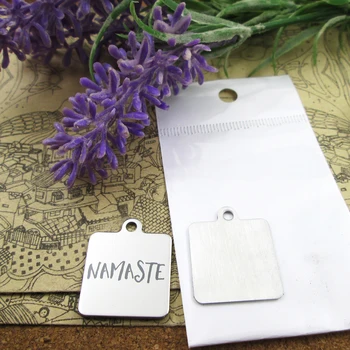 20pcs--"namaste"stainless steel charms more style for choosing DIY Charms pendants for necklace
20pcs--"namaste"stainless steel charms more style for choosing DIY Charms pendants for necklace