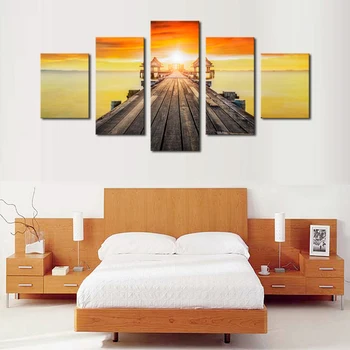 5 Panels (No Frame)Modern Seascape Sunset Landscape Canvas Wall Art Pictures Paint on Canvas Painting for HomeDecorative
5 Panels (No Frame)Modern Seascape Sunset Landscape Canvas Wall Art Pictures Paint on Canvas Painting for HomeDecorative