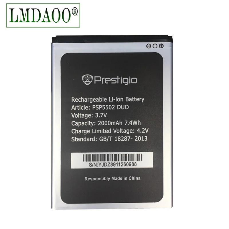 3.7V 2000 mAh Replacement Li-ion Battery For Prestigio Muze A5 PSP5502 PSP3507 DUO Bateria Batterie Cell Phone Batteries
3.7V 2000 mAh Replacement Li-ion Battery For Prestigio Muze A5 PSP5502 PSP3507 DUO Bateria Batterie Cell Phone Batteries