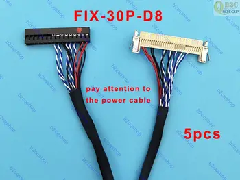 5pcs/set Fix-30P-D8 1ch 8bit 30 Pin Universal LVDS Cable power cable left for LG AU LCD panel
5pcs/set Fix-30P-D8 1ch 8bit 30 Pin Universal LVDS Cable power cable left for LG AU LCD panel