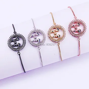 10Pcs Copper Micro Pave CZ Round Fashion Charm Connector Bracelets, Boys Adjustable Bracelet LL-B003
10Pcs Copper Micro Pave CZ Round Fashion Charm Connector Bracelets, Boys Adjustable Bracelet LL-B003