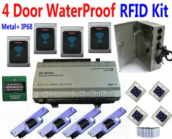 4 Outdoor WaterProof/WeatherProof Access Control system, RFID Card with metal case reader+IP Control/Web+Strike Lock+UPS Power
4 Outdoor WaterProof/WeatherProof Access Control system, RFID Card with metal case reader+IP Control/Web+Strike Lock+UPS Power