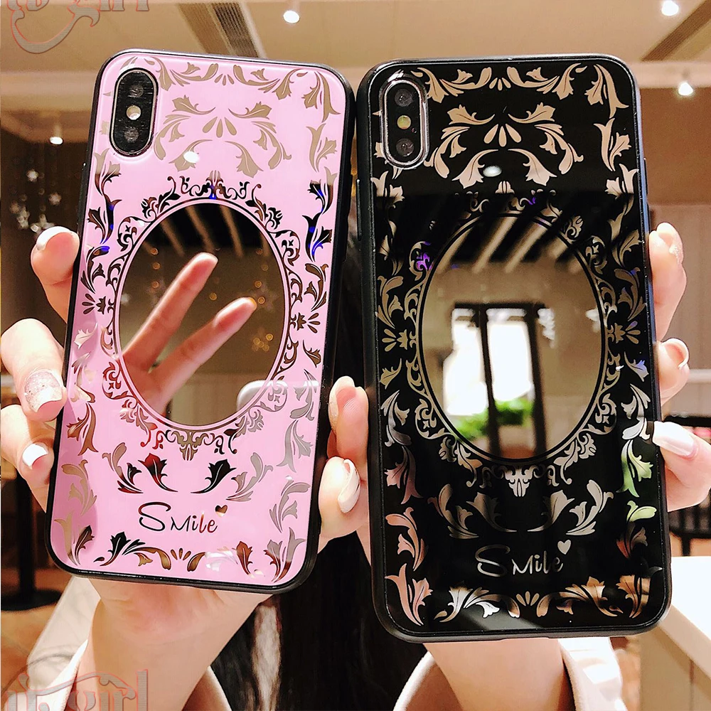 Case for iphone 10 7 8 6 XS Hollowed out flower pattern mirror mobile phone shell for iPhone xs max 8p 7plus
Case for iphone 10 7 8 6 XS Hollowed out flower pattern mirror mobile phone shell for iPhone xs max 8p 7plus