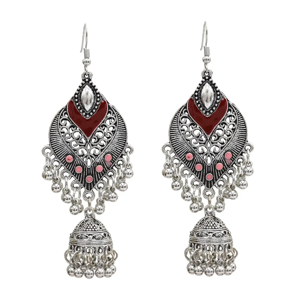 Classic Big Indian Earrings For Women Ethnic Jewelry Chic Heart Long Tassel Earrings Boho Pakistani Gypsy Egypt Oorbellen Nepal
Classic Big Indian Earrings For Women Ethnic Jewelry Chic Heart Long Tassel Earrings Boho Pakistani Gypsy Egypt Oorbellen Nepal